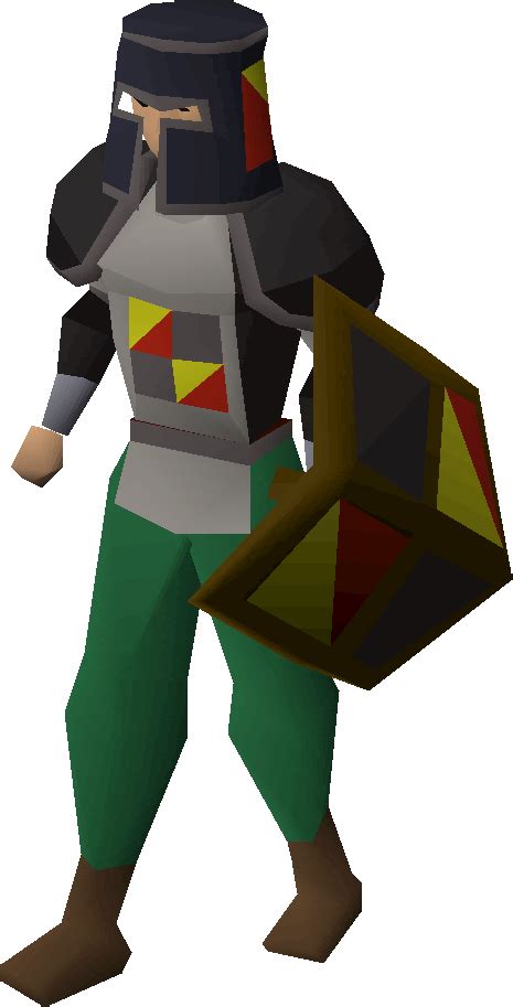 The various armours and weapons of Old School RuneScape. . Black armor osrs